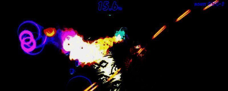 《NeverAwake FLASHBACK》游戏画面截图，展示了一名角色在黑暗风格场景中与敌人激烈交火的瞬间