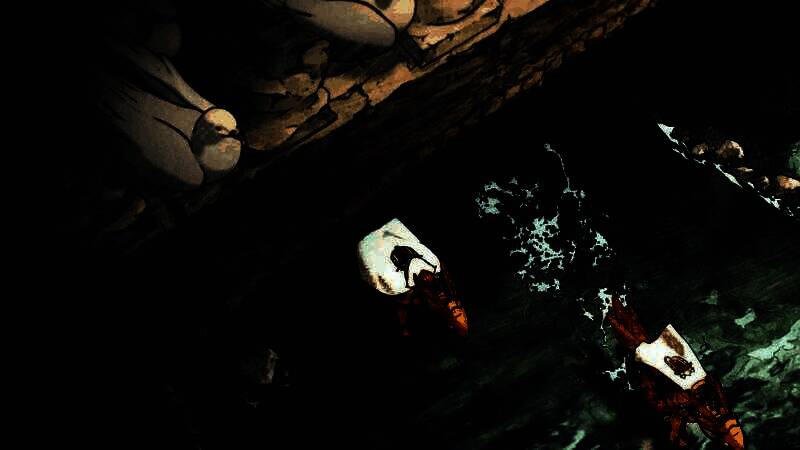 游戏剧情对话画面，角色表情细腻，场景氛围浓厚