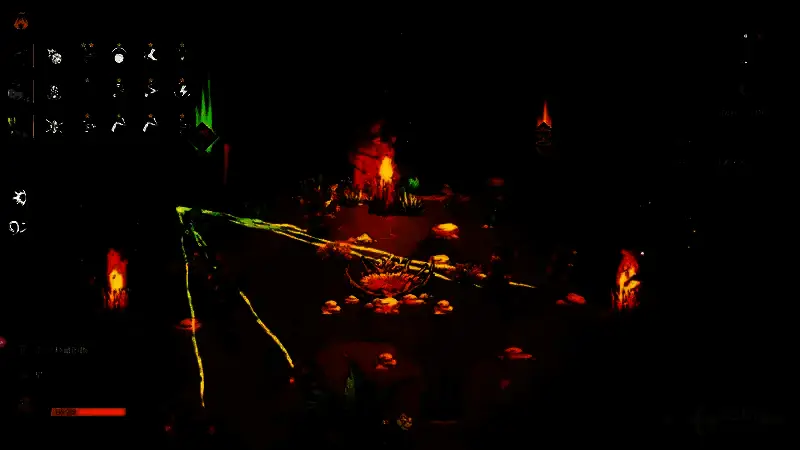 种子房内部展示，多个种子槽整齐排列