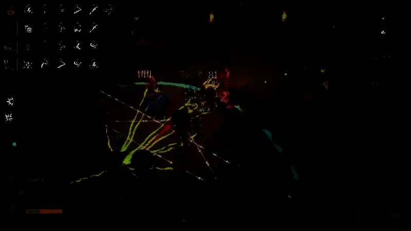 玩家站在角落持续输出，敌人无法靠近