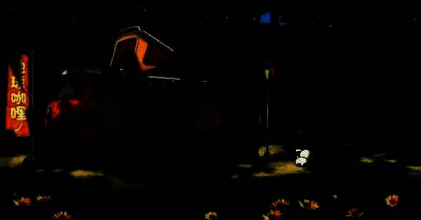 游戏角色集体合影，包含小新、小白、爷爷等人物