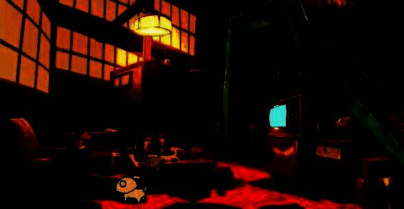 尤莉的研究所内部陈设科技感十足，桌上摆放着各种实验设备