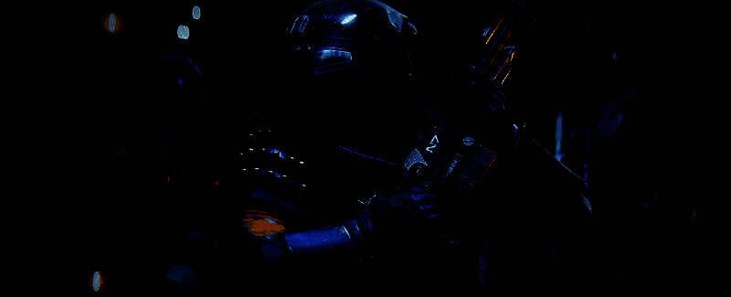 游戏内战斗场景切换为《质量效应》红色主题风格，充满科幻气息