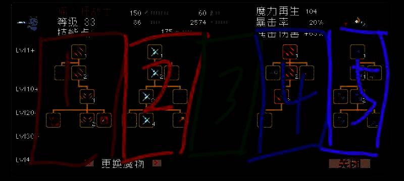 装备属性选择参考图