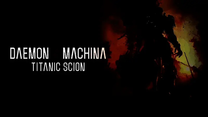 《机甲战魔 神话之裔》参展海报，展台设计充满未来科技感