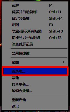 Snipaste首选项界面展示贴图选项卡