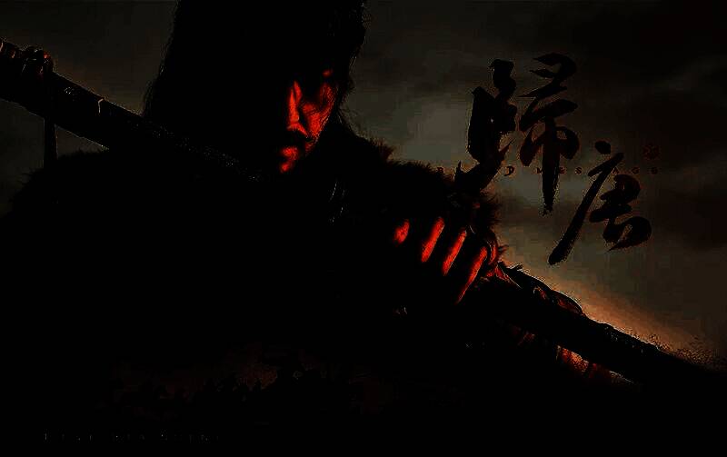 《归唐》游戏宣传画面，展现黄沙漫天下的信使队伍奋力前行