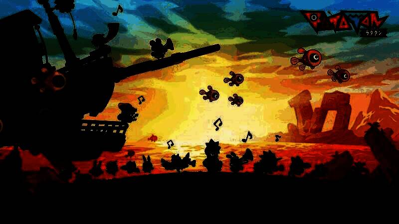 《啦嗒铛》游戏画面展示多人合作战斗场景，角色在音乐节奏中进行连击操作