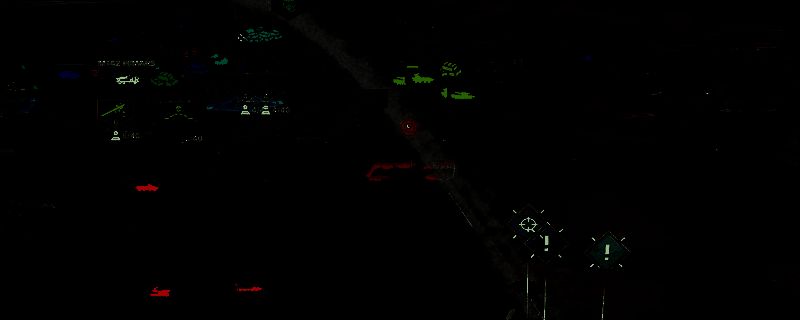 游戏中《断箭》补给点建造示意图，显示大型载具与直升机协同作业