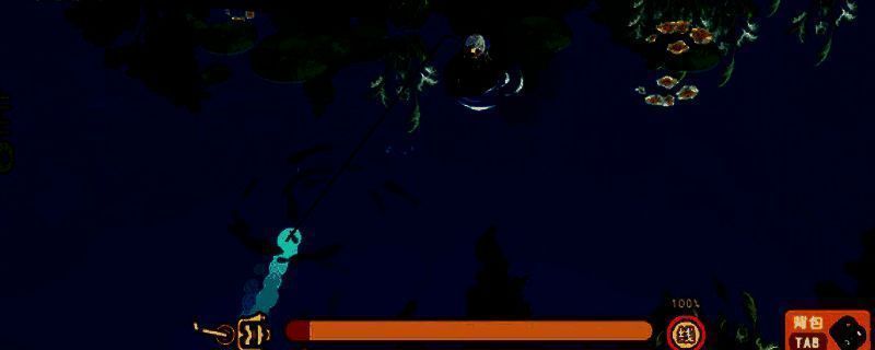 游戏主界面展示，画面中一位可爱少女手持钓竿，背景是宁静的海边小屋