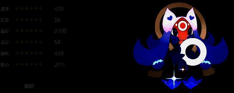 圣歌海灵技能展示界面，界面显示四个核心技能名称及效果说明