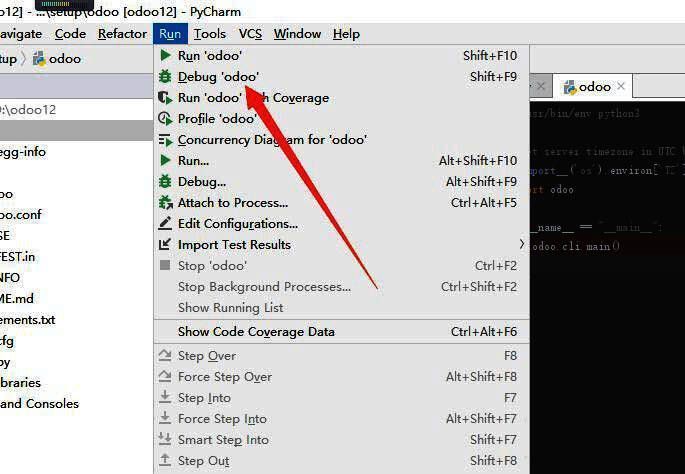 调试模式启动界面，显示多个运行配置选项和调试工具按钮