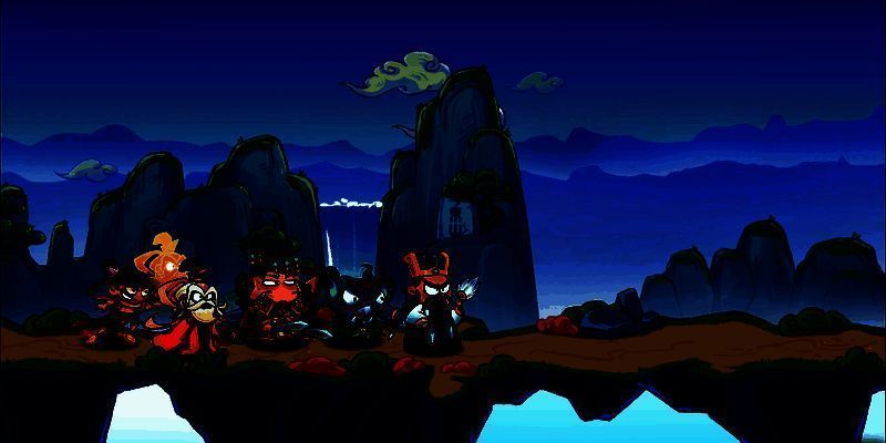 《非凡仙途》阵容搭配界面截图，显示五位神将协同作战的战斗画面