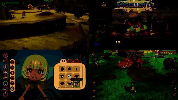 游戏中玩家操控角色在广阔地图中冒险的场景画面