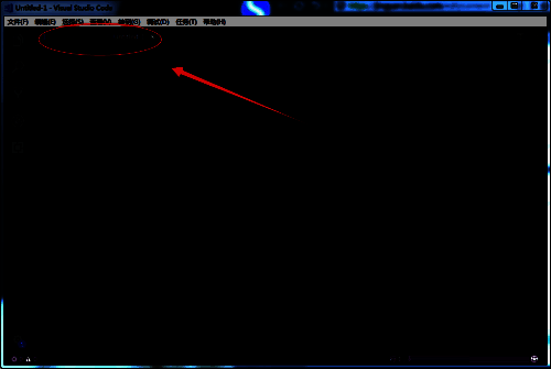 VScode编辑界面显示空白文件，光标闪烁等待输入代码