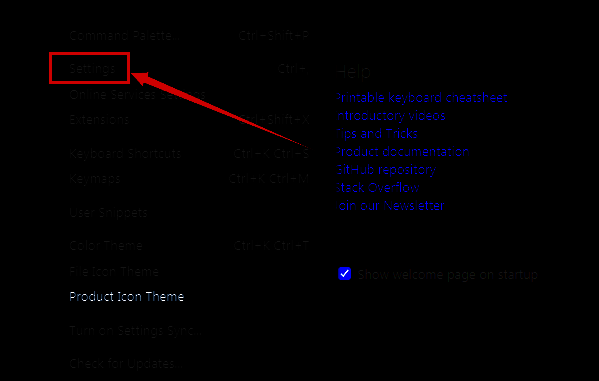 功能选项位置标注图，红色箭头指向目标设置项