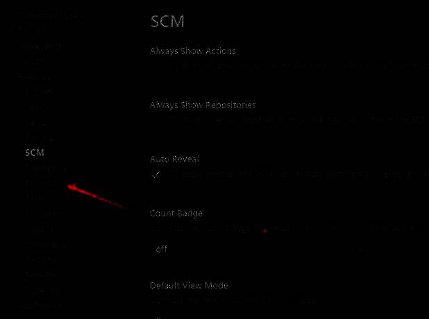 设置菜单界面截图，显示Settings选项位置