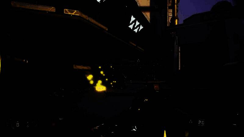 角色在夜晚环境中与怪物激战，光影效果惊艳