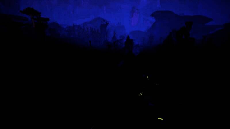 角色在沙尘暴中艰难前行，环境细节逼真