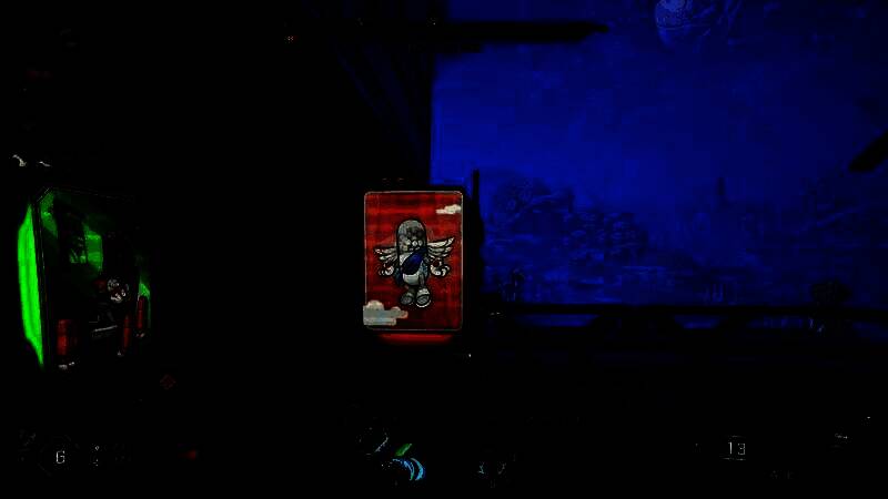 角色在悬崖边缘战斗，风景与危机并存