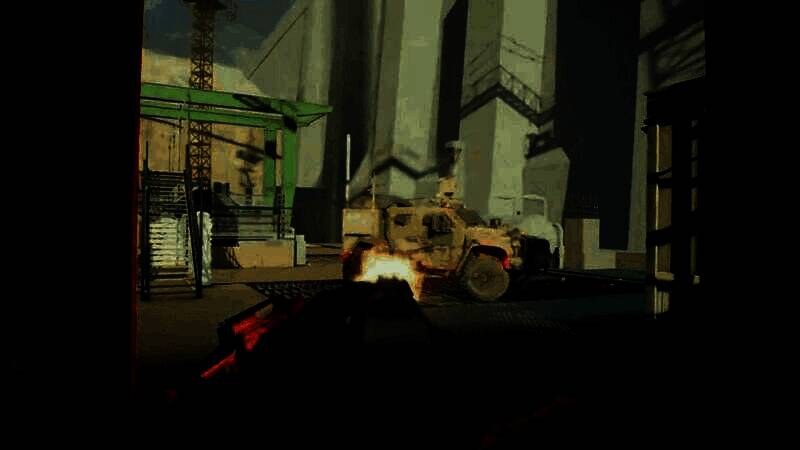 多人对战中小队协同进攻画面