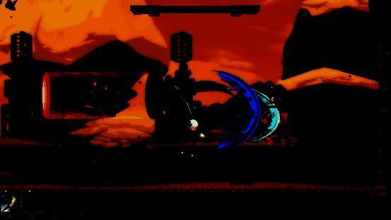 孤羊与巨型机械狼激烈交锋的画面，火花四溅，特效逼真