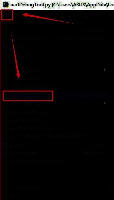 PyCharm设置窗口，Project Interpreter页面被选中