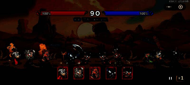 战斗阵型示意图，展示不同角色位置安排