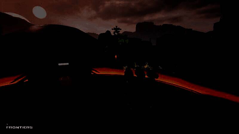 「先锋」游戏模式对战画面，双方机甲激烈争夺探测器