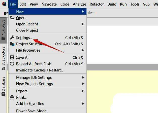 进入Editor下的File Types页面