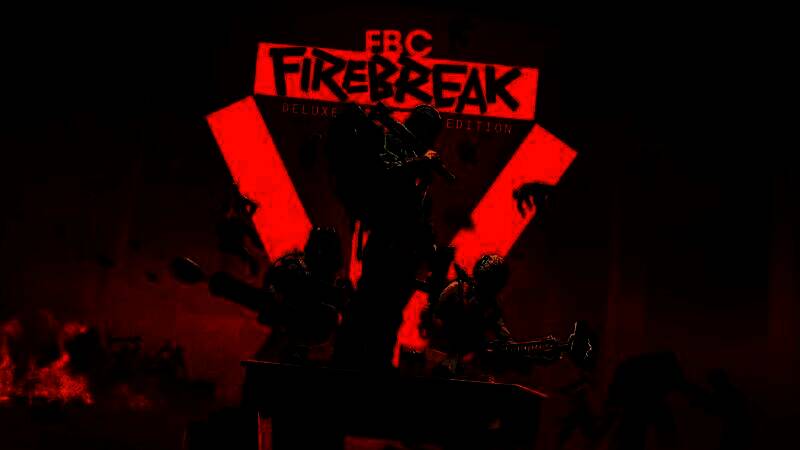 《FBC：防火突击》游戏封面图，展现Firebreak小队成员在太古屋内的激烈战斗场景