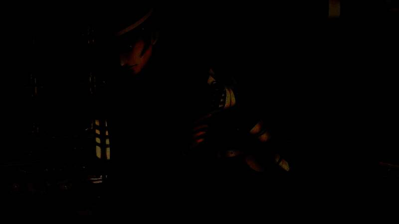 游戏开场剧情截图，展示主角葛叶雷道与少女伽耶对话场景