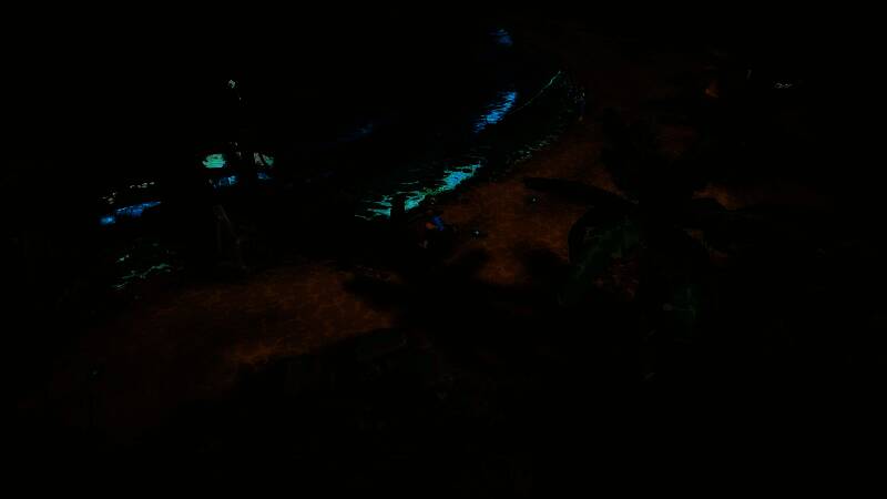 玩家在露玛岛上建造农场，周围有神秘遗迹和丰富的自然资源