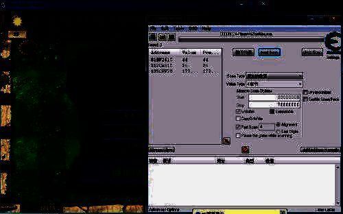 CE界面显示再次筛选后的剩余地址