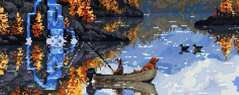 《Cast n Chill》游戏内钓鱼界面展示，角色手持钓竿，水面波光粼粼