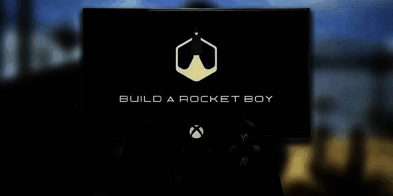 Build A Rocket Boy工作室标志与《心之眼》游戏画面拼接图