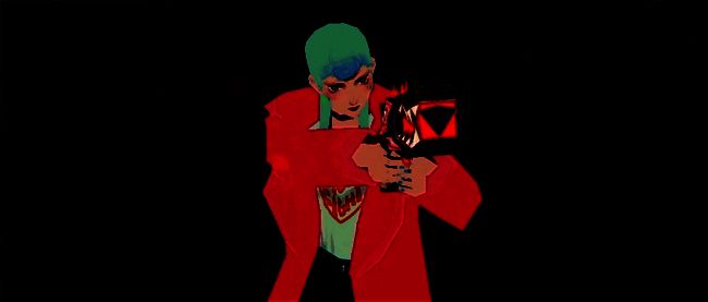 恶魔世界的战斗场景，光影交错营造紧张气氛