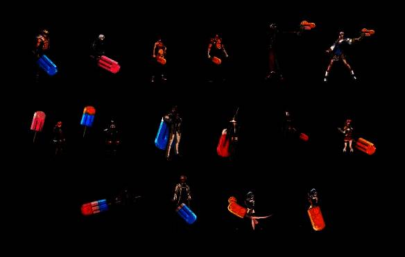 全职业冰棒武器装扮一图流展示，涵盖多种职业设计样式