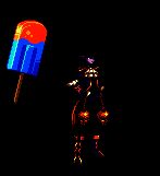 魔法师（男）冰棒武器外观展示，技能释放时寒冰四溢