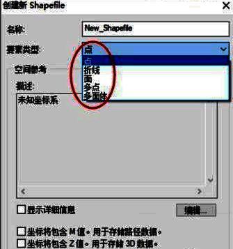 选择图层坐标系统的设置界面截图
