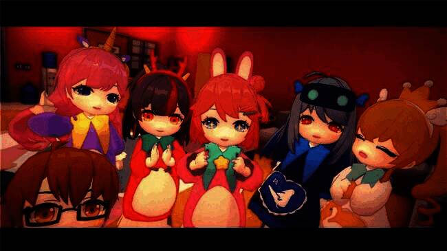 战斗场景截图，角色身着紧身战衣与巨型怪兽对战，特效华丽