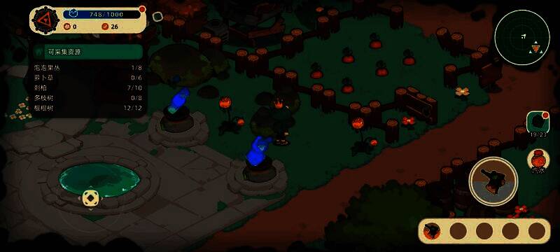 胡萝卜采集点特写图，清晰指示具体位置