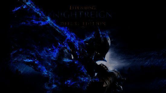 《艾尔登法环：黑夜君临》游戏截图，展现黑暗幻想风格的战斗场景