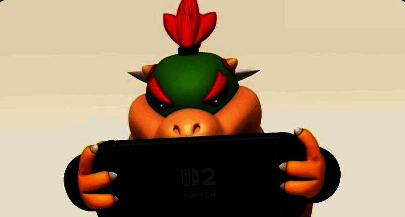 Switch2主机与Joy-Con手柄摆放在一起，旁边是热销榜单和相关新闻报道截图