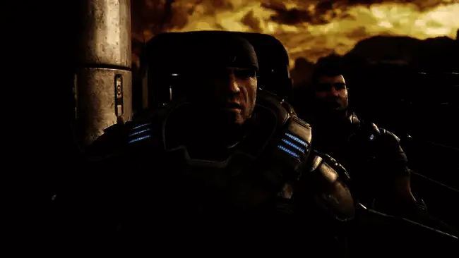 《战争机器：重装上阵》多人测试宣传图，展现激烈对战场景