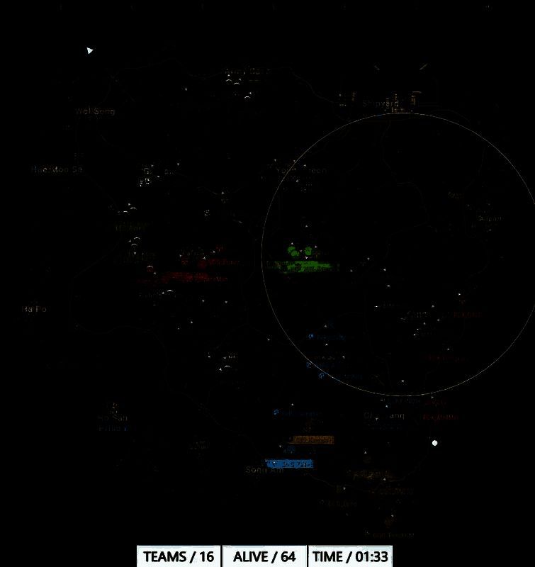 R4跳点分布图，PeRo选择偏僻区域落地发育