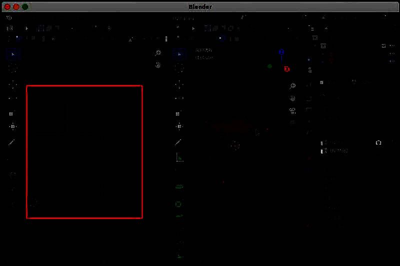 不同展开方式对比图，展示两个UV布局的差异