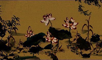 文庙里世界场景展示，古建筑与妖异氛围交织