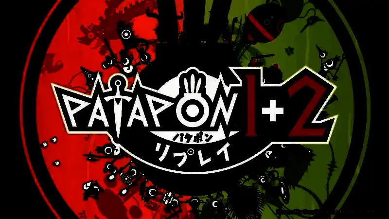 游戏中玩家指挥啪嗒砰军团进行战斗的场景，界面充满节奏感和奇幻风格