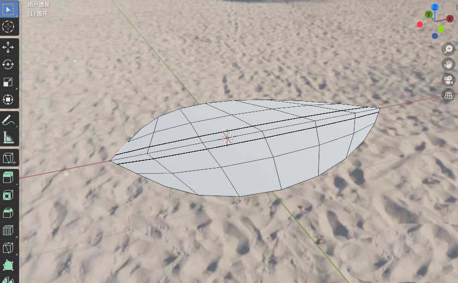 完成网格填充后的叶片结构图